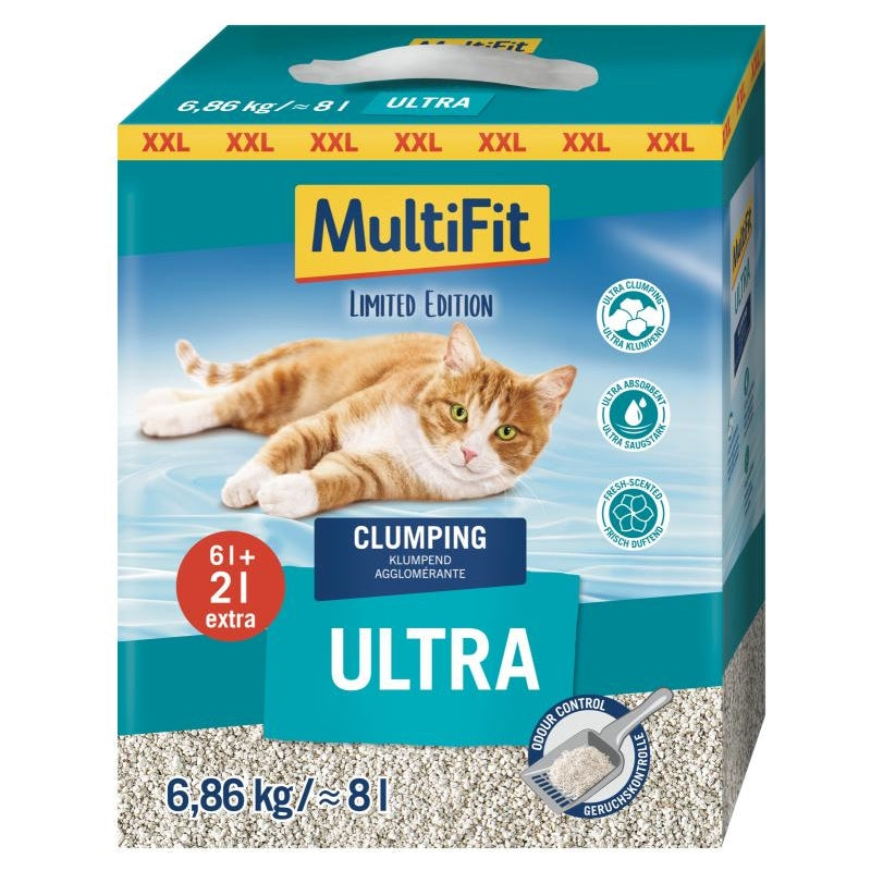 Kattegrus Ultra klumpende 6+2 liter