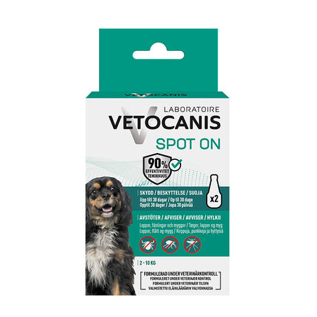 Anti-parasitmiddel Spot-on hund S 2-10 kg - 2x2 ml - Maxi Zoo Danmark