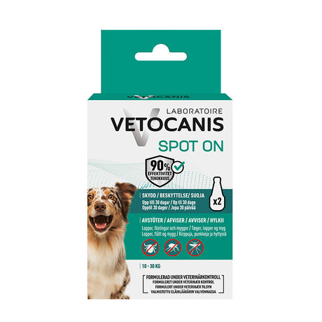 Anti-parasitmiddel Spot-on hund M 10-30 kg - 2x3 ml - Maxi Zoo Danmark