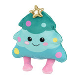 Plyslegetøj juletræ/gingerbread man XMAS  m/lyd - 2-pak, 23 cm