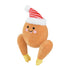 Plyslegetøj kalkun XMAS m/lyd, 21 cm