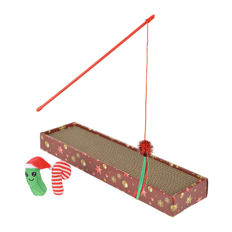 Gavesæt kradsebræt XMAS 3 stk legetøj + kradsebræt 48x12x5 cm