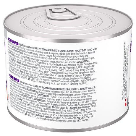 Adult Sensitive Stomach & Skin Small & Mini kalkun 200 g