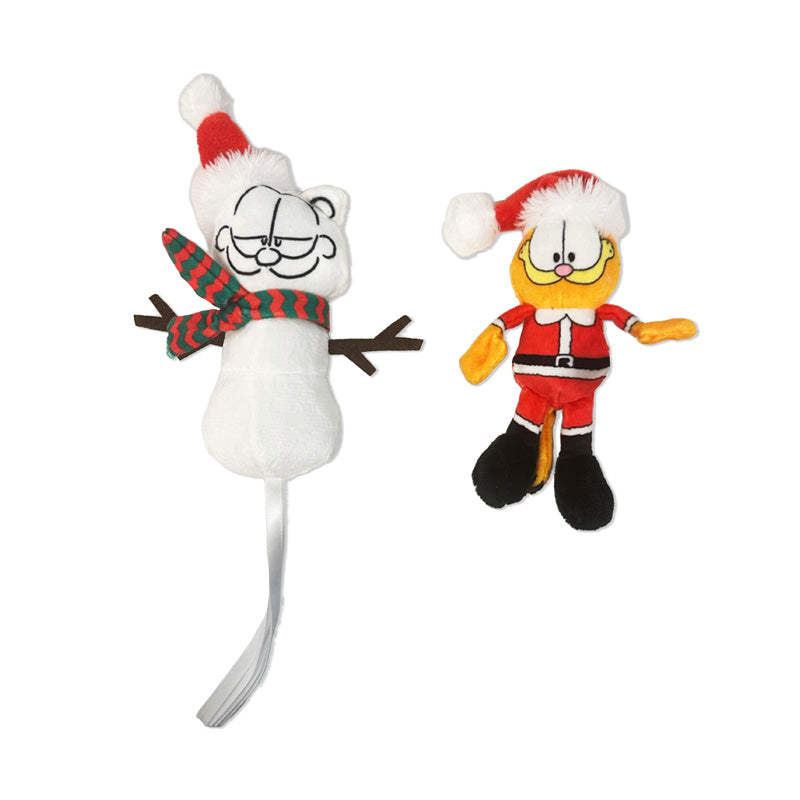 Kattelegetøj Garfield & snemand