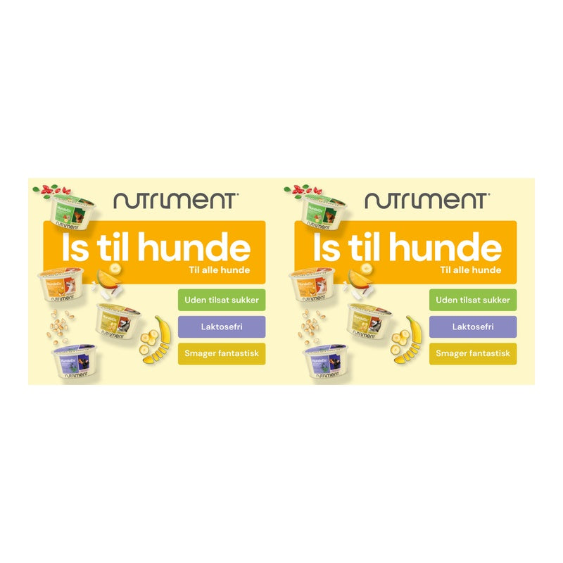 Hundeis banan & jordnød 90ml