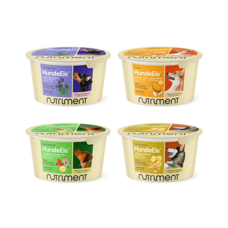Hundeis banan & jordnød 90ml
