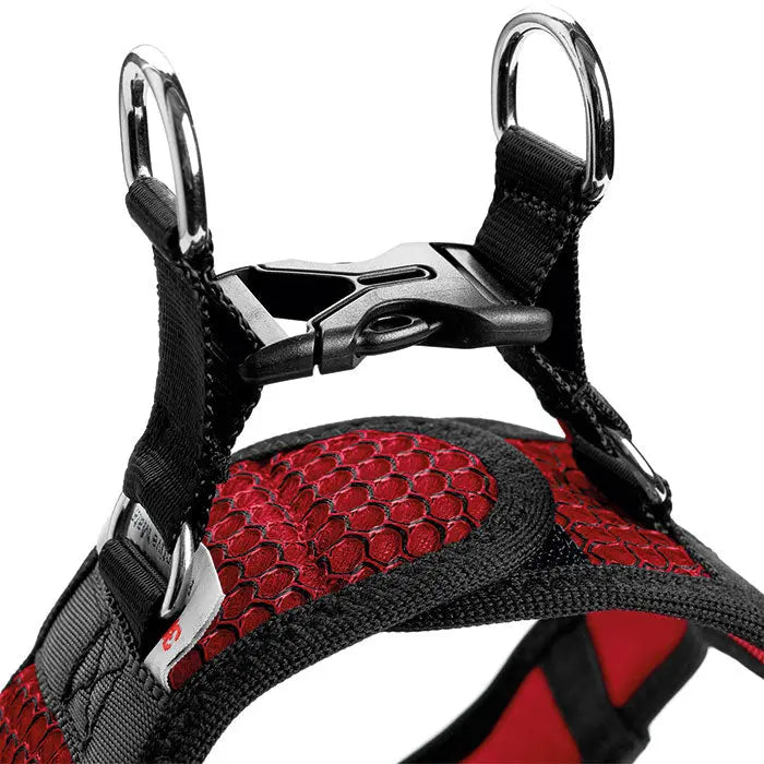 Hunter Hilo Comfort Hundesele hals 30-35cm bryst 33-36cm rød - Maxi Zoo Danmark