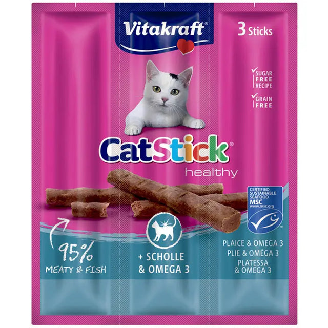 Cat Stick Healthy rødspætte 3x6 g - Maxi Zoo Danmark